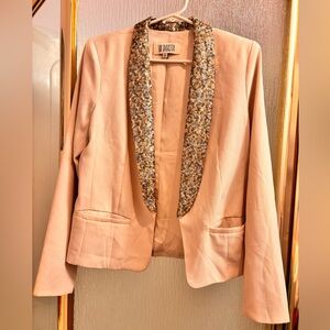 BB Dakota Women's Blazer with Sequined Lapel NWOT Size 8